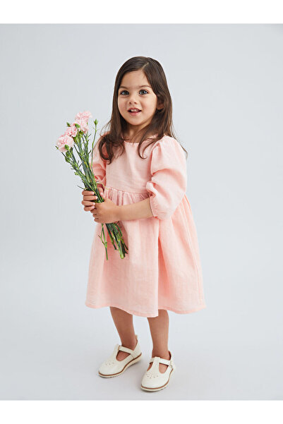 LC Waikiki Rochie de bază pentru fetiță cu decolteu