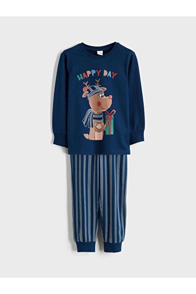 LC Waikiki Printed Boys' Pajama Set (W5)