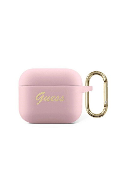 Guess Husa Airpods 3 Silicon Vintage Script Pink