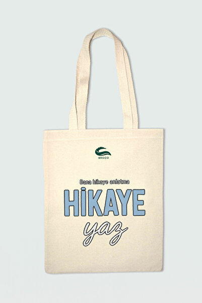 Broco Bez Çanta Baskılı "Hikaye yaz"