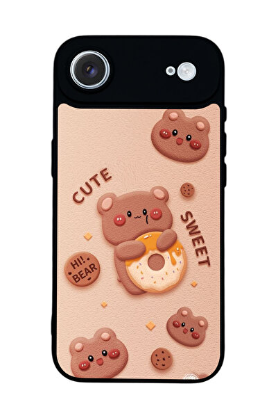 Aksel Kılıf متوافق مع هاتف Apple iPhone 17 Air مطبوع، أسود غير لامع، سيليكون ...