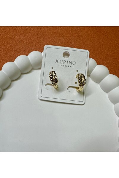 Beymir Aksesuar XUPING GOLD YAPRAK DESEN KÜPE