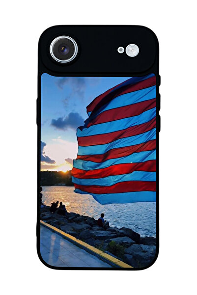 Aksel Kılıf متوافق مع هاتف Apple iPhone 17 Air مطبوع، أسود غير لامع، سيليكون ...