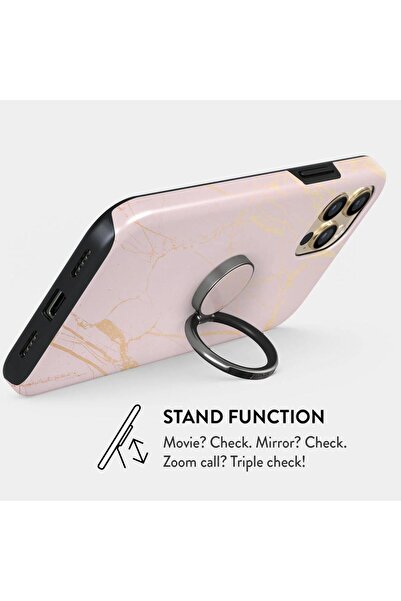 BURGA Gunmetal Peachy Gold Phone Ring