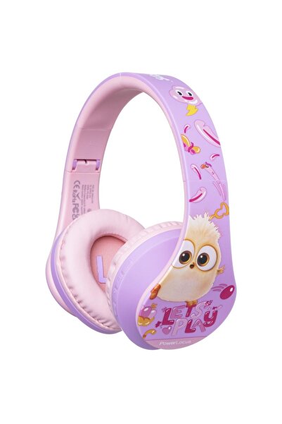 PowerLocus Casti pentru copii, Wireless, P2 Angry Birds Pink
