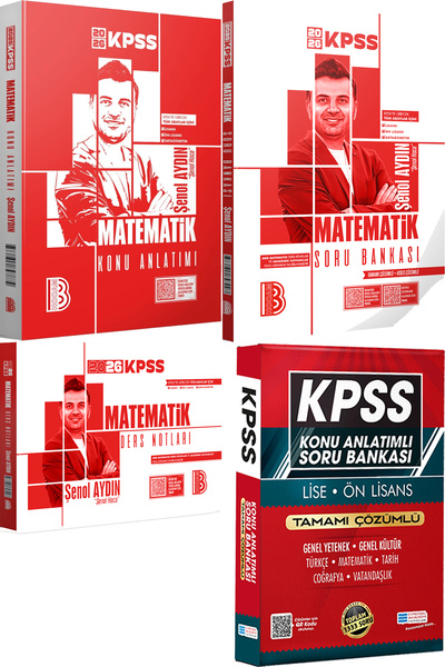 Benim Hocam Yayınları 2026 KPSS Matematik Konu Anlatımı Soru Bankası Ders Not...