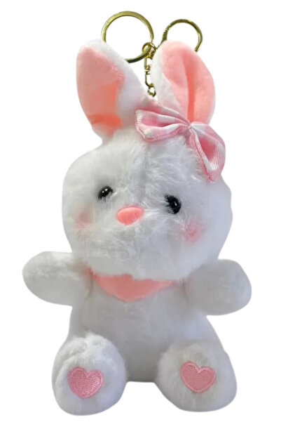 Oyuncakfabrikasi Plush Rabbit Keychain 12 cm Imported (12 Pieces)