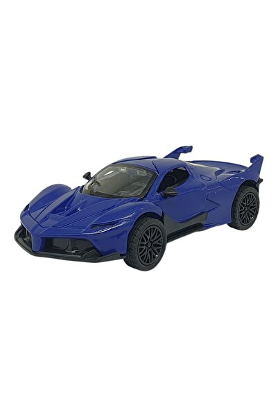 Budi Pull and Drop Metal Cars 13 cm - Sr2212- Blue (Lisinya)
