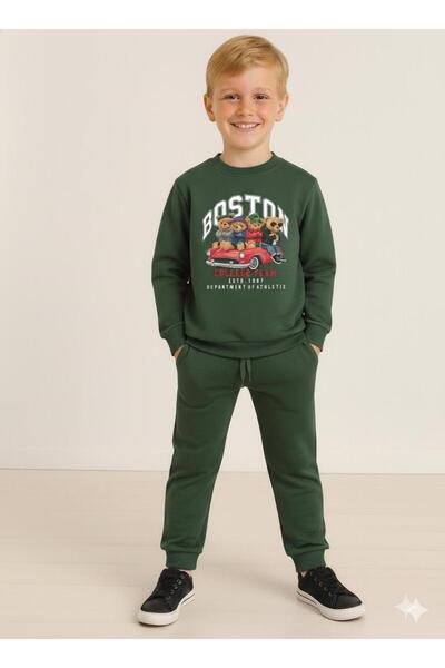 LİTTLE TORTOİSE Момчешка зимна блуза с дълъг ръкав и 3 слоя / спортен екип