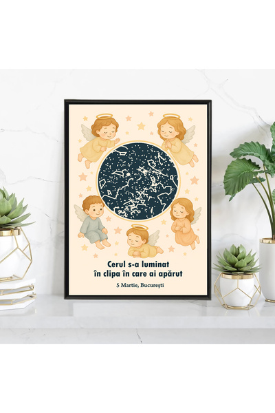 Legendary Gifts Tablou personalizat cu harta stelelor