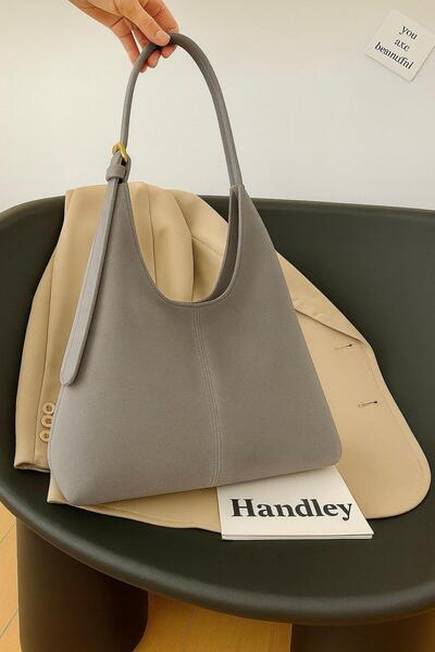 Handley Suede Hobo Bag – Minimalist Shoulder Bag Stylish and Elegant Women's Bag