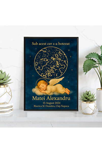 Legendary Gifts Tablou personalizat cu harta stelelor