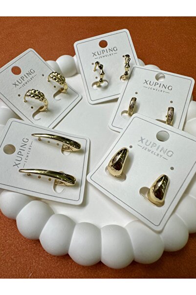 Beymir Aksesuar XUPİNG GOLD KLİPSLİ KÜPE
