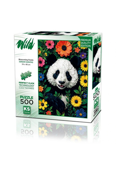 TOYFEST Ks Games Blossoming Panda Puzzle 500 Pieces