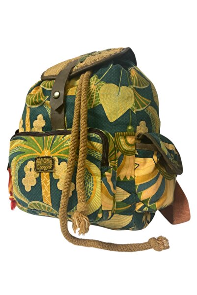 Old Cotton Quality Single Eyed Vintage Casual Design Unisex Backpack Daily School Trip Camping Trekking Bag 29Cmx36Cm