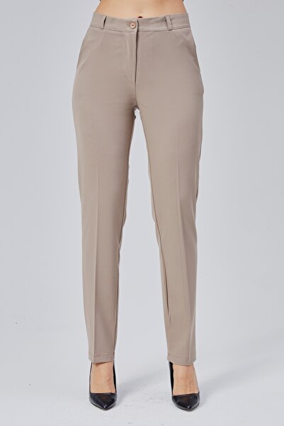 HANIMCA GİYİM Battal Oversize Classic Side Pocket Lycra Women's Pants