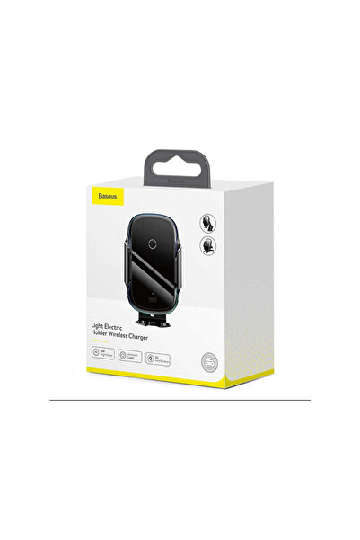 Baseus Car Light Electric Support with Wireless Charger Black