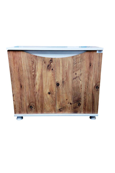 Kanki Pet 80 Cm MDF KP8045FAC Flex Atlantik Çam Kapaklı Akvaryum Sehpası 80x4...