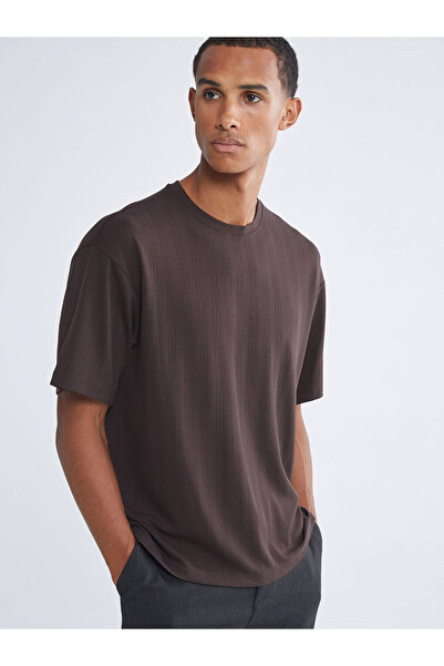LC Waikiki Quality Parts from Çelebi Store Zero Roba Yaka Men's T-Shirt