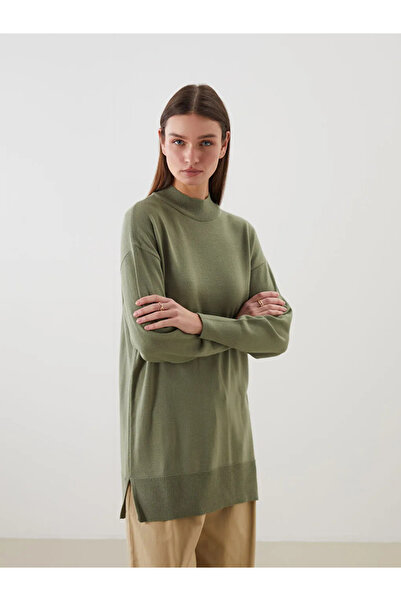 LC Waikiki Stand Collar Women's Knitwear Tunic