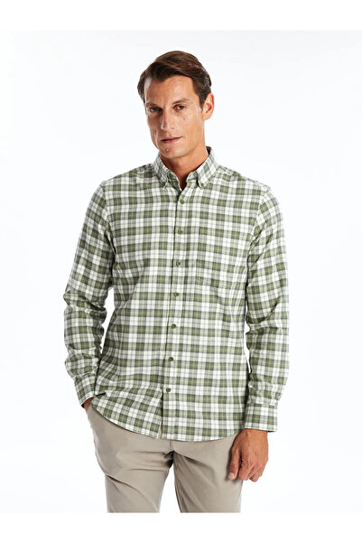 LC Waikiki Regular Fit Long Sleeve Plaid Men's Shirt