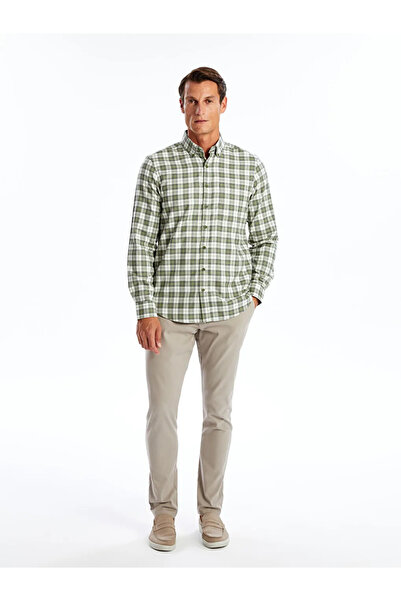 LC Waikiki Regular Fit Long Sleeve Plaid Men's Shirt