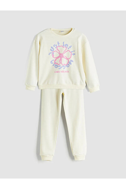 LC Waikiki Crew Neck Girl's Pajama Set