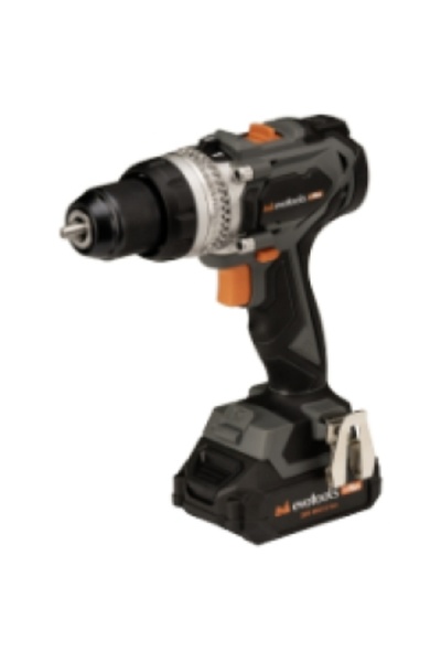 EvoTools Plus Brushless Impact Drill and Driver with 2 Batteries and Charger ...