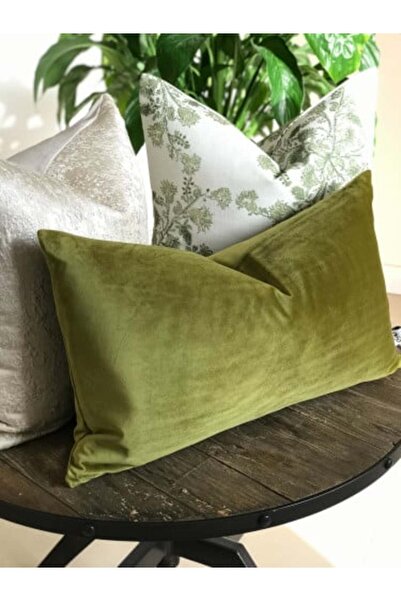noonmade Velvet Olive Green Rectangular Pillow Cover 60x36 cm