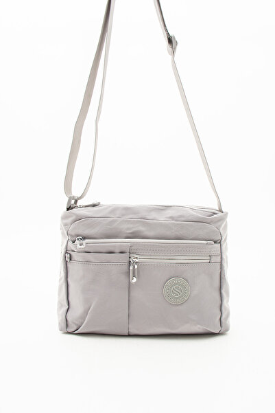 Sanmorris حقيبة كتف نسائية من GLC متعددة الأقسام مصنوعة من قماش مجعد مقاوم للماء وحزام متقاطع قابل للتعديل