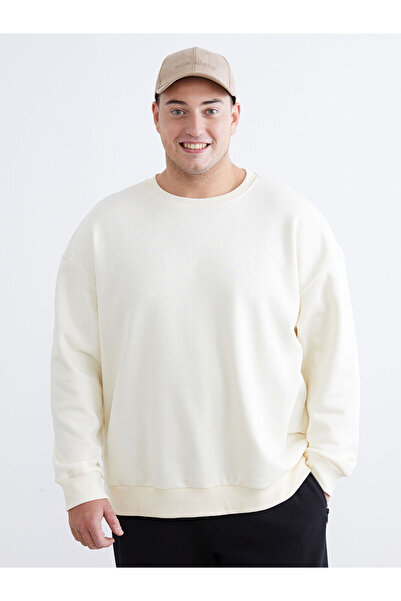 LC Waikiki Xside Large Size Crew Neck Men's Sweatshirt