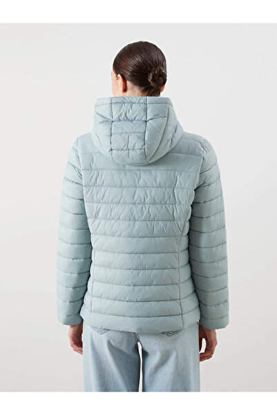 LC Waikiki Palton puf uni cu glugă pentru femei