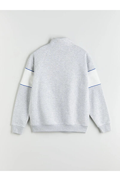 LC Waikiki Ανδρικό φούτερ με ψηλό γιακά με χρωματικό μπλοκ