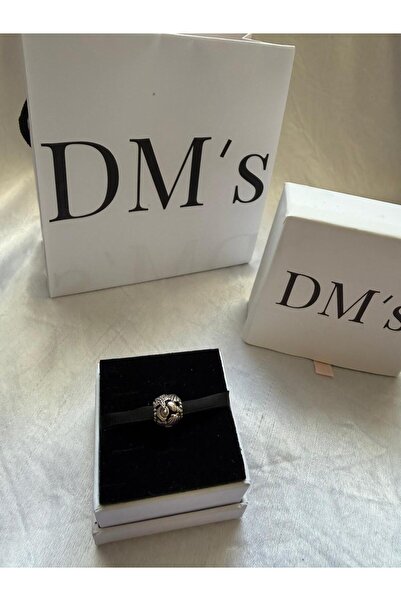 DM’s Silver Deniz Yıldızı,Kabukları ve Kalpler Kafes İşi Gümüş Charm’ı