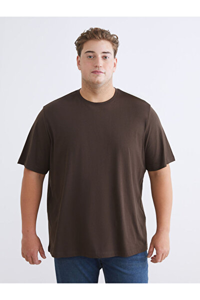 LC Waikiki Create Your Style from Uzg Store |   Plus Size Basic Combed Cotton Men's T-Shirt
