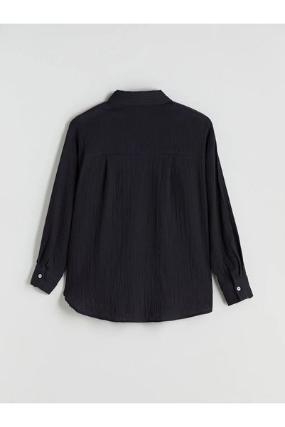 LC Waikiki Textured Oversize Women's Shirt
