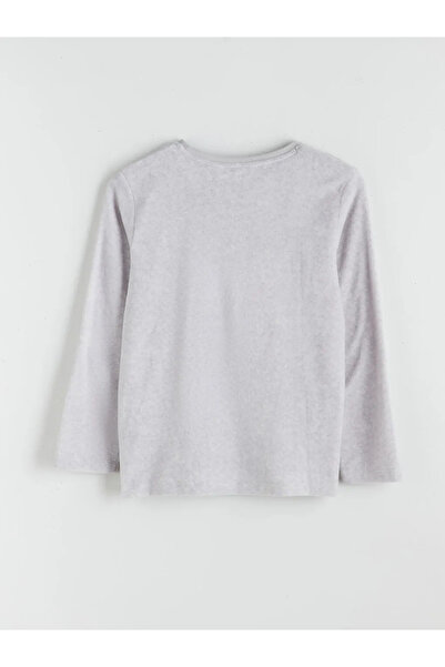 LC Waikiki Σετ γυναικεία πιτζάμα με κέντημα με λαιμόκοψη ποδηλάτου