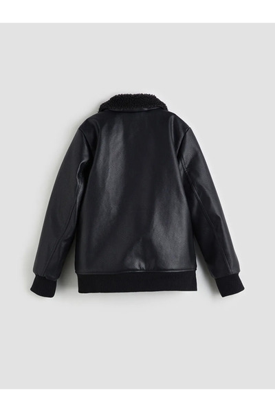 LC Waikiki Palton pentru băiat cu aspect piele