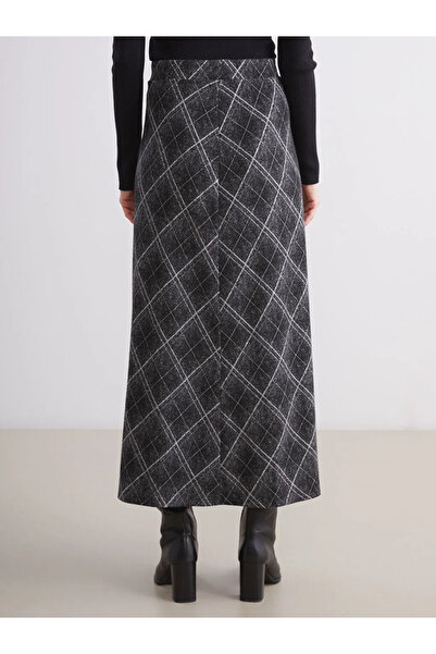 LC Waikiki Beli Lastikli Baklava Desenli Etek