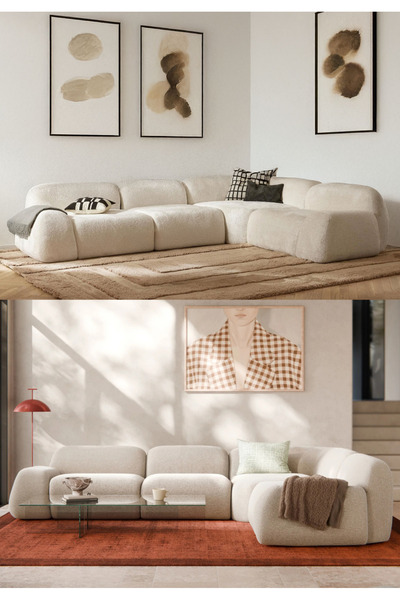 DİAVSE EV & YAŞAM Nimo Köşe Koltuk Krem