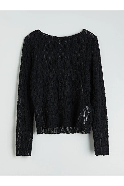 LC Waikiki Kayık Yaka Dantelli Bluz