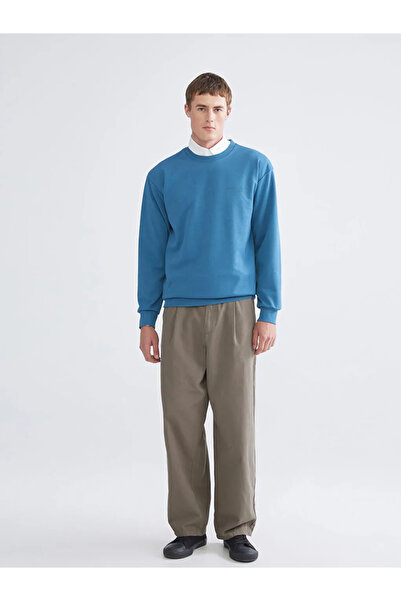 LC Waikiki Ανδρικό φούτερ με στάμπα Crew Neck