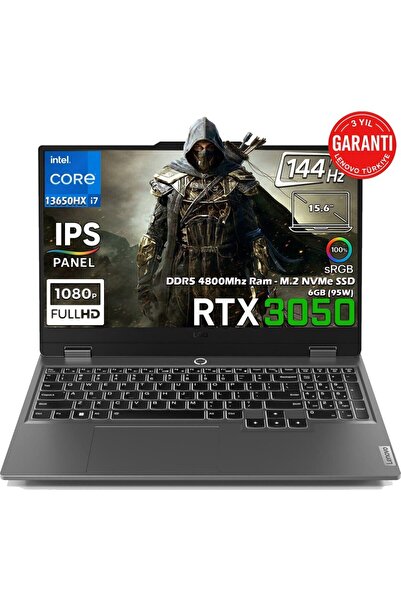 LENOVO LOQ 15IRX9 Core i7-13650HX 32GB 1TB SSD 6GB RTX 3050 95W 144Hz 15.6'' FHD IPS Freedos 83DV011CTR