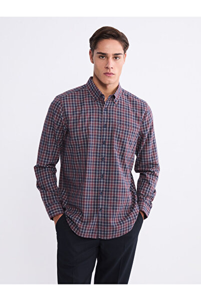 LC Waikiki Regular Fit Long Sleeve Plaid Men's Shirt