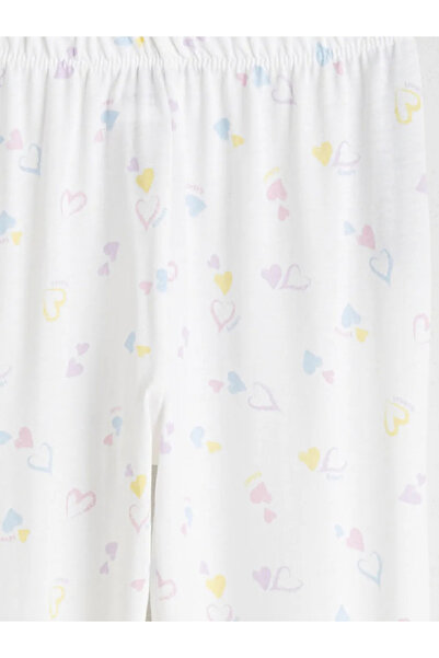 LC Waikiki Heart Patterned Girl's Pajama Set