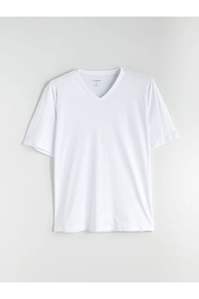 LC Waikiki Ανδρικό T-Shirt με λαιμόκοψη V χτενισμένο βαμβακερό