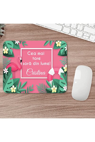 CrisPrint Personalized A4 mouse pad for sister + name