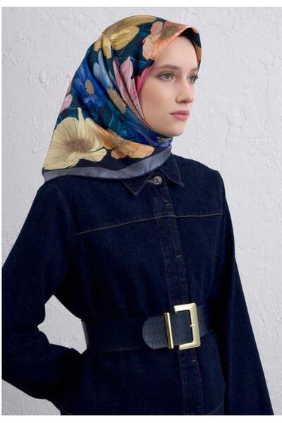 Armine 2025 Patterned Pure Silk Scarf 9403-54