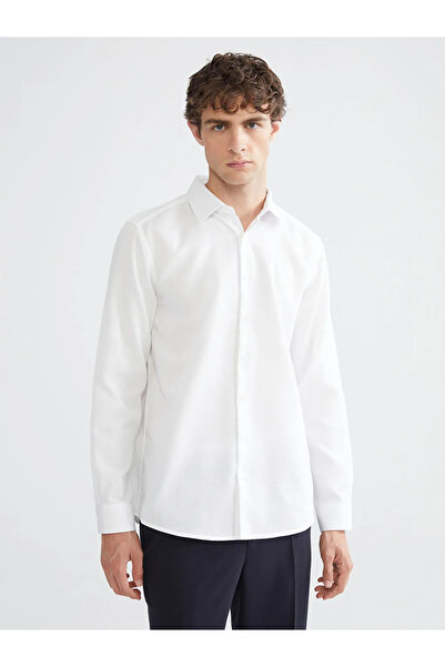 LC Waikiki Slim Fit Long Sleeve Dobby Men's Shirt