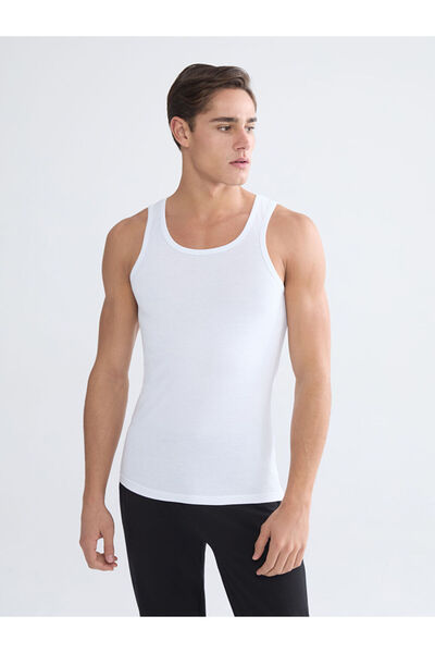 LC Waikiki Ανδρικό εσώρουχο χτενισμένο βαμβακερό λαιμό U